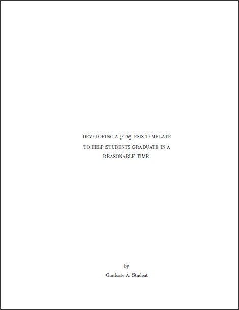 Latex template for phd thesis